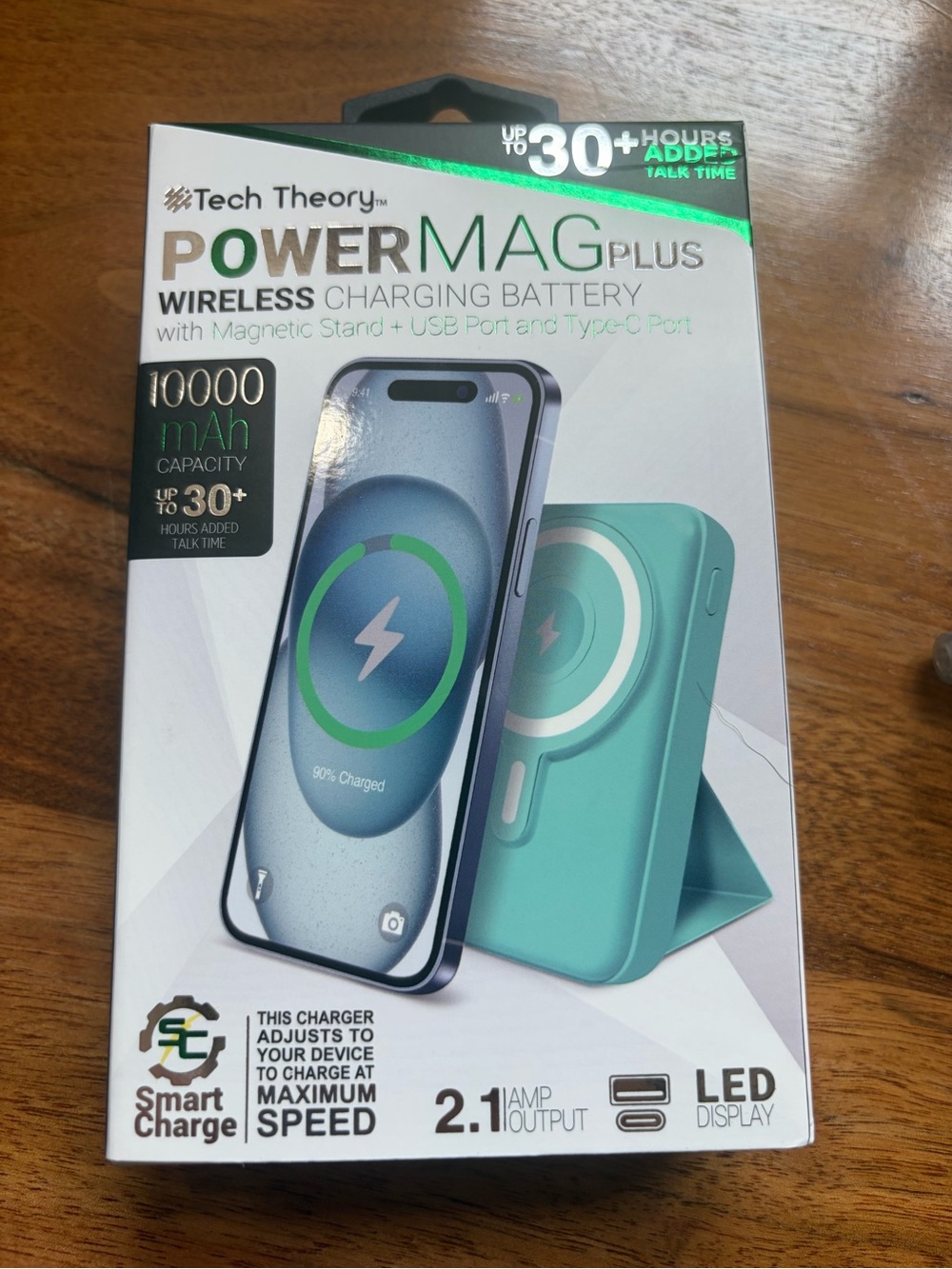 Tech Theory PowerMag Plus 10000mAh Wireless Charging Battery - Pick Your Color
